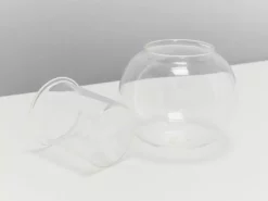 Plants In A Box Clear Glass Self-Watering Planter