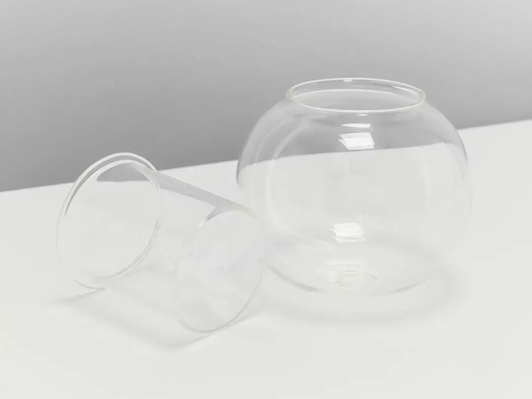 Plants In A Box Clear Glass Self-Watering Planter 4 Plants In A Box Clear Glass Self-Watering Planter