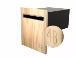 Javidesign Outdoor Living Fence Mount Letterbox (with Custom Numbers)