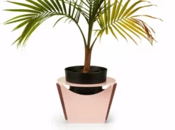 Bendo 'GROW' Sheet Metal Plant Stand & Large Pot