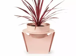 Bendo 'GROW' Sheet Metal Plant Stand & Large Pot