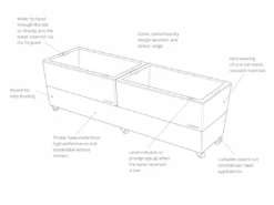 GLOWPEAR PTY LTD Outdoor Living Cafe Planter