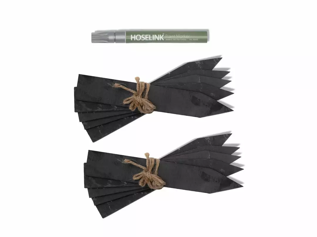 Hoselink Slate Plant Labels 10 Pack + Pen 4 Hoselink Slate Plant Labels 10 Pack + Pen
