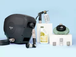 Hoselink Hoses & Sprinklers The Home Gardener Pack With Hose Reel - Charcoal And Beige