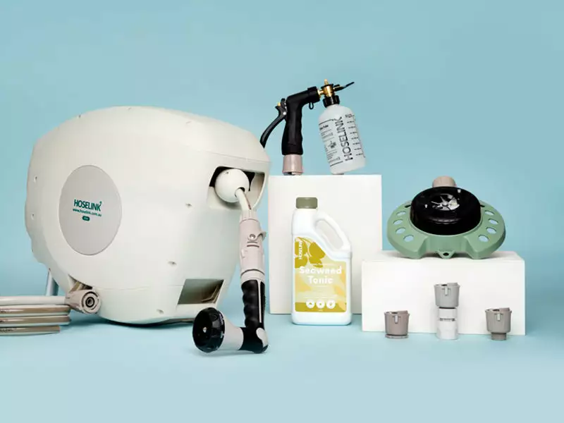 Hoselink Hoses & Sprinklers The Home Gardener Pack With Hose Reel - Charcoal And Beige 4 Hoselink Hoses & Sprinklers The Home Gardener Pack With Hose Reel - Charcoal And Beige