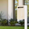 Javidesign Post Mount Letterbox - White (with Custom Numbers) 2 Javidesign Post Mount Letterbox - White (with Custom Numbers)