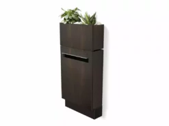 Javidesign Outdoor Living Wall Mount Letterbox + Planter - Charcoal