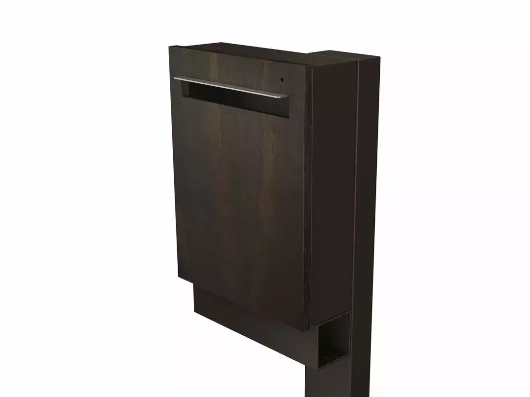 Javidesign Outdoor Living Large Post Mount Letterbox - Charcoal 6 Javidesign Outdoor Living Large Post Mount Letterbox - Charcoal