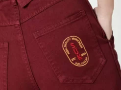 SUK Workwear Open Front Overalls - Oxblood