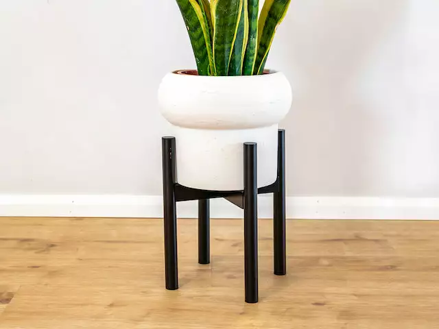 Plants In A Box Adjustable Bamboo Plant Stand - Black 5 Plants In A Box Adjustable Bamboo Plant Stand - Black