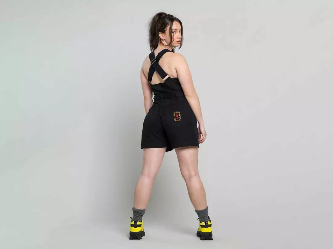 Suk Workwear Cropped Open Front Overalls 5 Suk Workwear Cropped Open Front Overalls