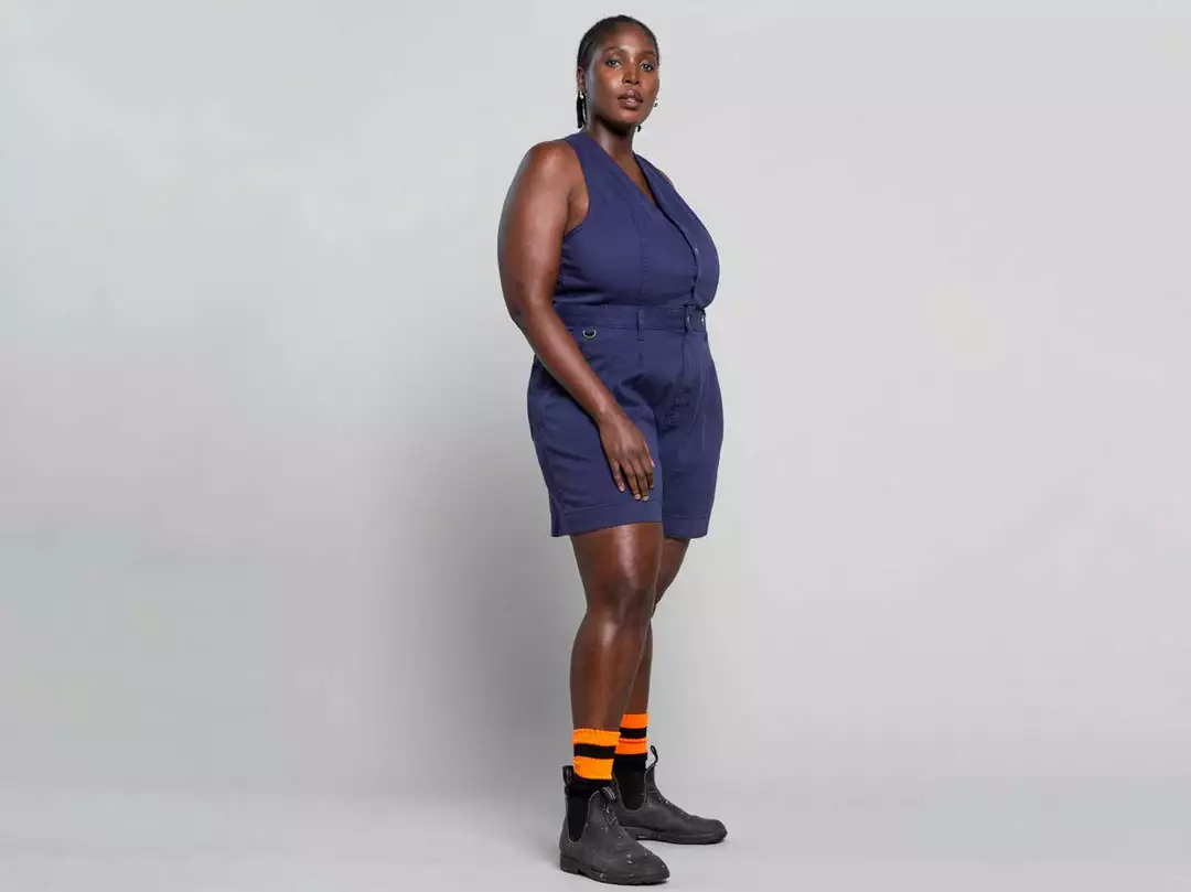 Suk Workwear Cropped Open Front Overalls 9 Suk Workwear Cropped Open Front Overalls