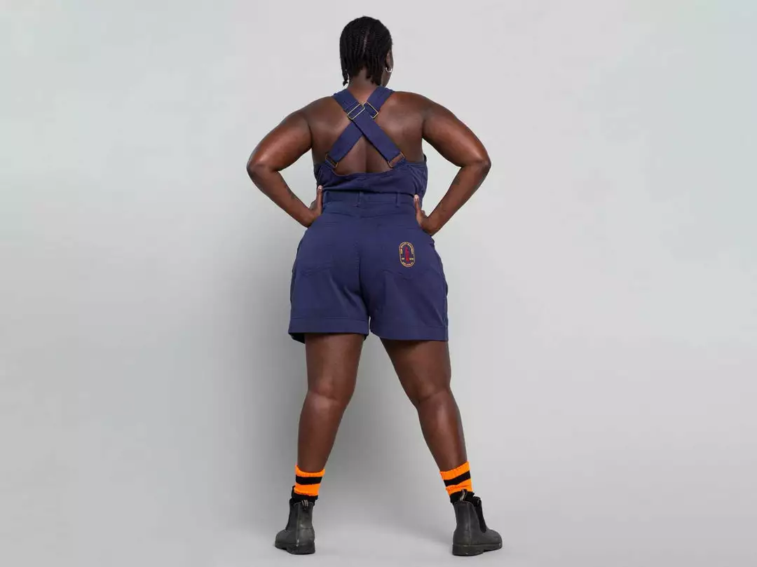 Suk Workwear Cropped Open Front Overalls 8 Suk Workwear Cropped Open Front Overalls