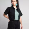 Suk Workwear Cropped Utility Shirt
