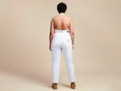 Suk Workwear Slim Pants (White)