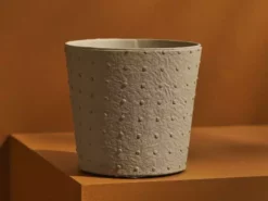 Tree Stripes Pty Ltd Pots & Hanging Baskets Conical Pot Dotty - Antique White