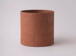 Tree Stripes Pty Ltd Pots & Hanging Baskets Cylinder Pot Diwali - Caramel Cafe