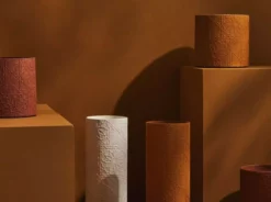 Tree Stripes Pty Ltd Pots & Hanging Baskets Cylinder Vase Diwali - Ochre 9 Tree Stripes Pty Ltd Pots & Hanging Baskets Cylinder Vase Diwali - Ochre