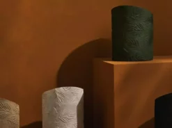 Tree Stripes Pty Ltd Hi-Lo Pot Palms - Olive Green Pots & Hanging Baskets