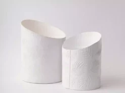 Tree Stripes Pty Ltd Hi-Lo Pot Palms - White