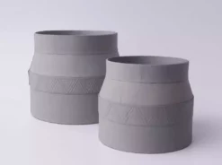 Tree Stripes Pty Ltd Matki Pot Kilima - Light Grey