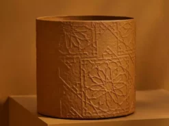 Tree Stripes Pty Ltd Pots & Hanging Baskets Cylinder Pot Diwali - Ochre