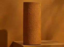 Tree Stripes Pty Ltd Pots & Hanging Baskets Cylinder Vase Diwali - Ochre 7 Tree Stripes Pty Ltd Pots & Hanging Baskets Cylinder Vase Diwali - Ochre