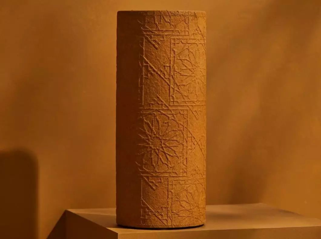 Tree Stripes Pty Ltd Pots & Hanging Baskets Cylinder Vase Diwali - Ochre 4 Tree Stripes Pty Ltd Pots & Hanging Baskets Cylinder Vase Diwali - Ochre