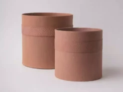 Tree Stripes Pty Ltd Pots & Hanging Baskets Cylinder Pot Kilima - Rustic Brown