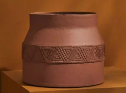 Tree Stripes Pty Ltd Pots & Hanging Baskets Matki Pot Kilima - Rustic Brown