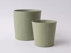 Tree Stripes Pty Ltd Pots & Hanging Baskets Conical Pot Dotty - Sage Green